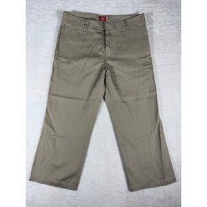 Dickies Girl Chino Pants Women‎ 11 Khaki Excellent Straight Leg Skater Workwear